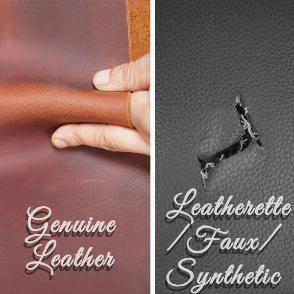 Synthetic on sale vs leather