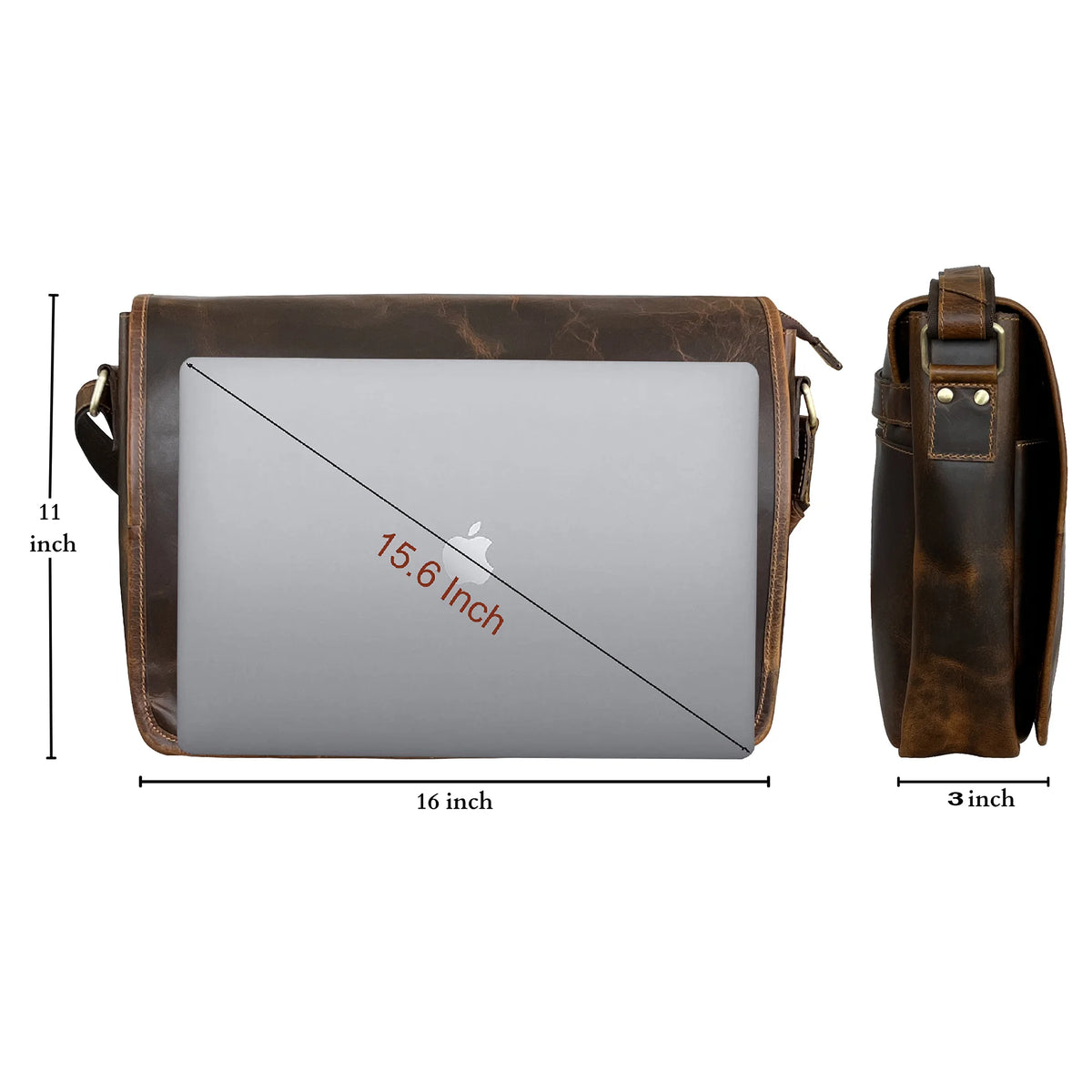 Men's Genuine Leather Messenger Bag Retro Small Crossbody Shoulder Bag for  Men Flap Over Man Purse Fits 10 Inch Tablet, Brown