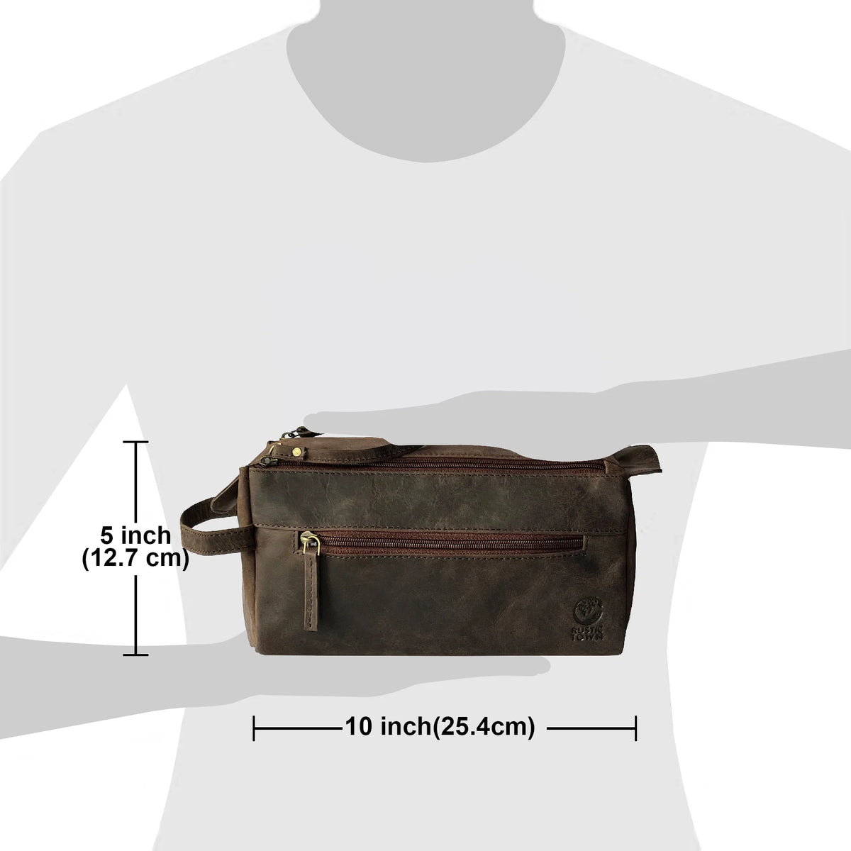 Rustic Town Men's Leather Hand Pouch