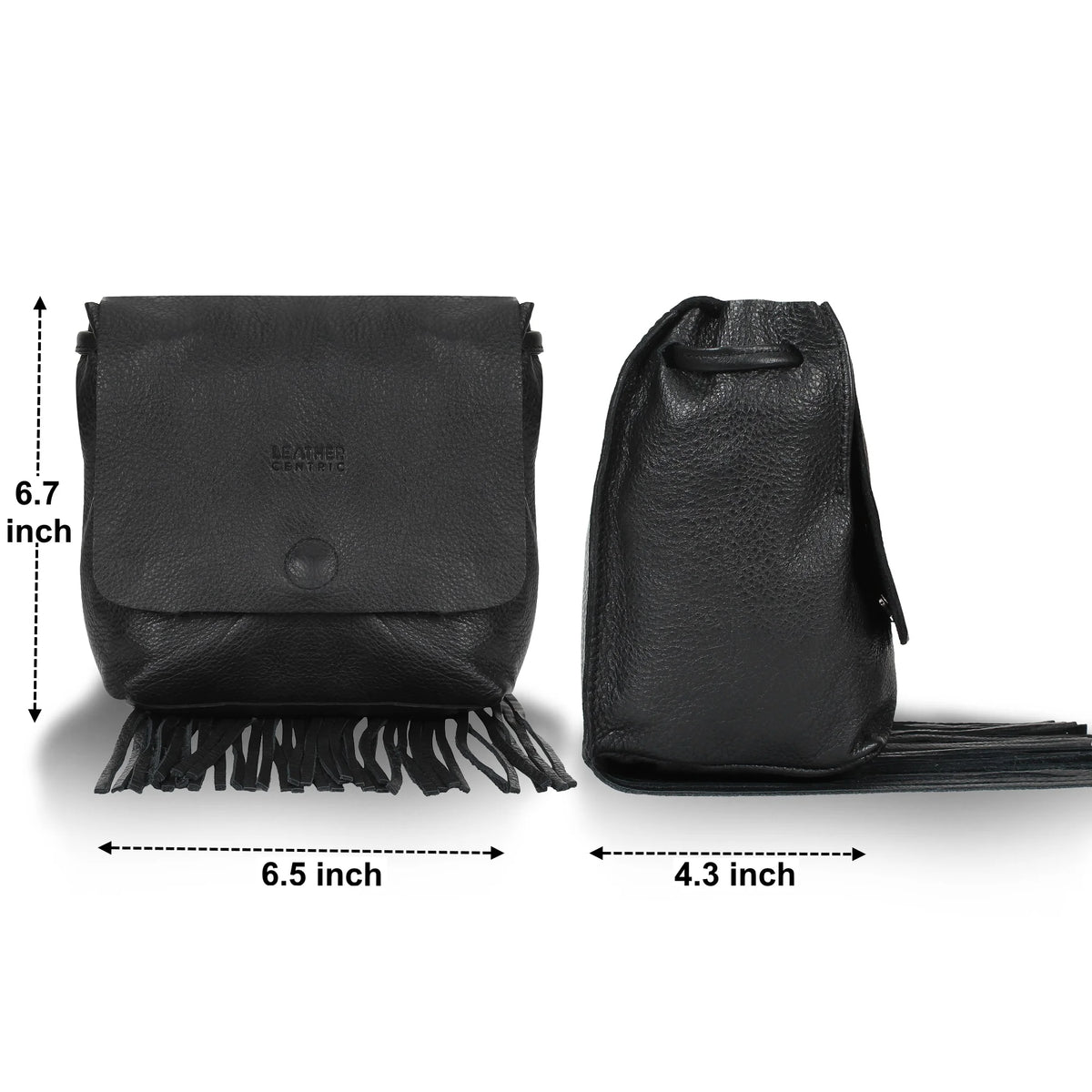 Black Fringe Purse Crossbody Bag for Women, Vintage Stud Large Fringe Crossbody Purse, Boho Shoulder Purse with Fringe