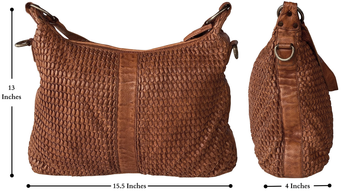 Amazon.com: Women Vegan Leather Hand-Woven Tote Handbag Fashion Shoulder  Top-handle Bag All-Match Underarm Bag with Purse (Apricot) : Clothing,  Shoes & Jewelry