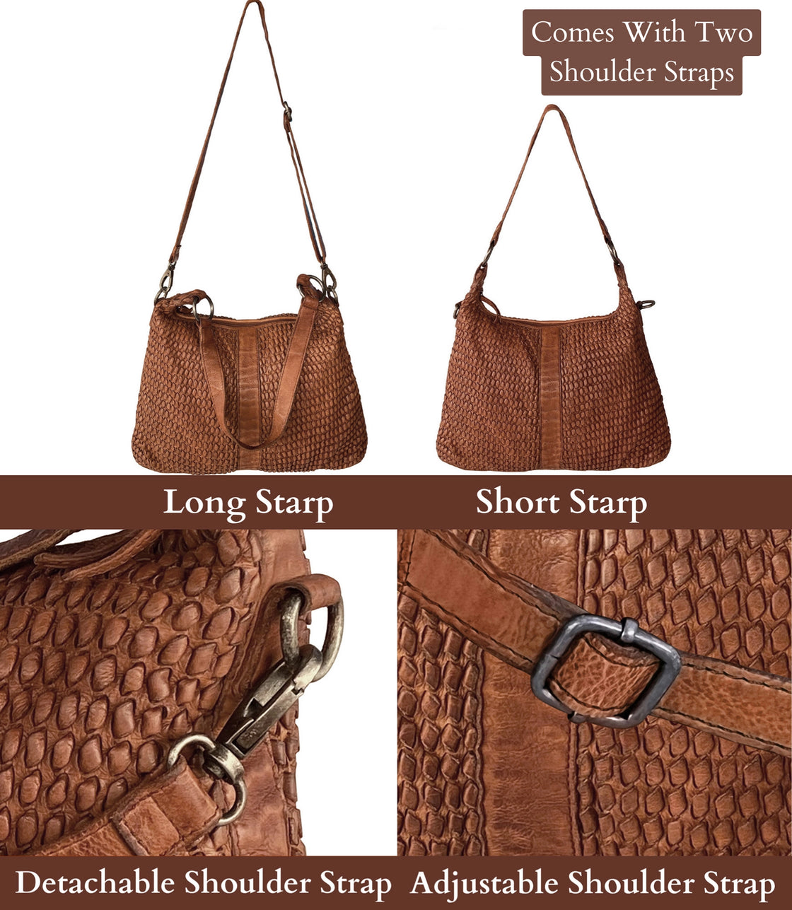 Cognac BROWN SHOULDER BAG, Large Crossbody Bag, Everyday Brown Leather  Handbag, Leather Hobo Bag, Leather Purse - Etsy