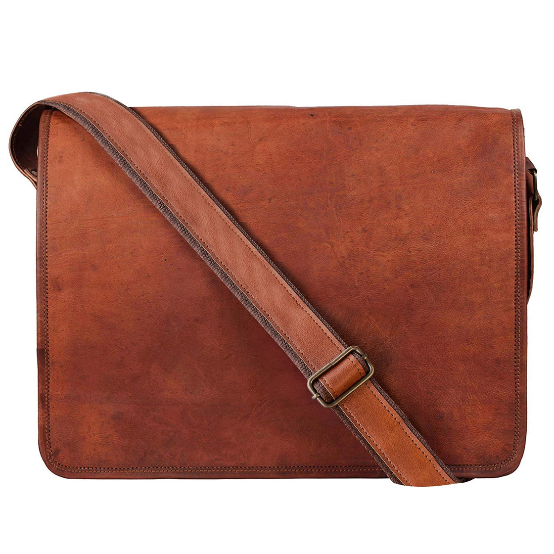 Artisian Leather iPad Tablet Messenger Bag 11 Inch Rustic Town