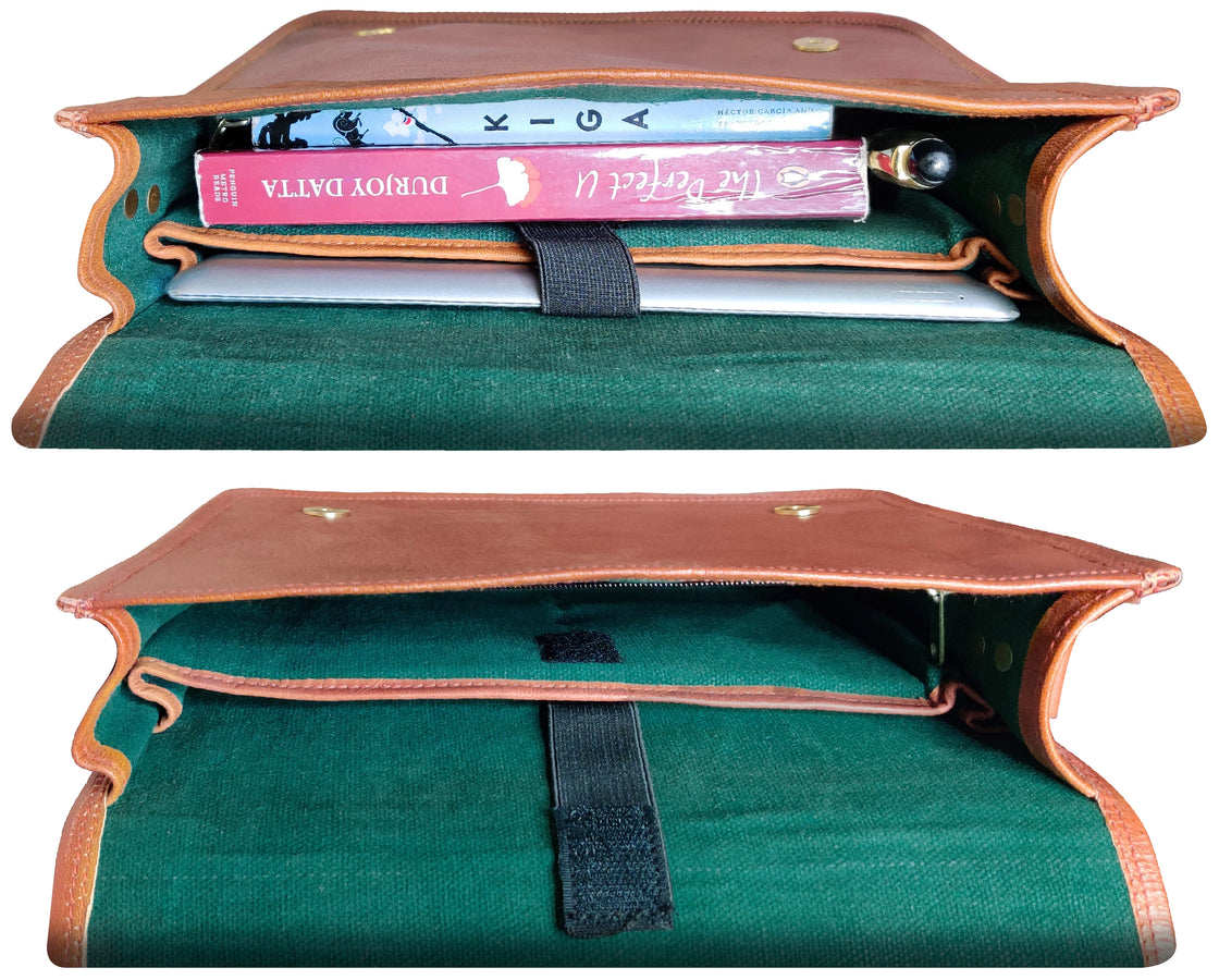 Artisian Leather iPad Tablet Messenger Bag (11 Inch)