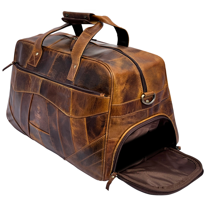 Mens leather carry on luggage hotsell