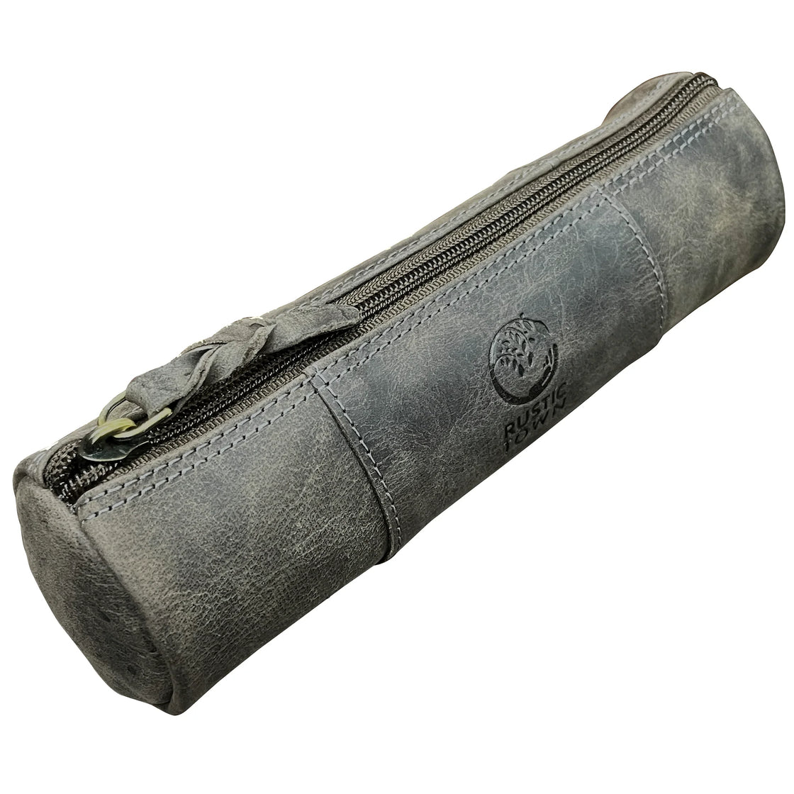 Tom Leather Pencil Case - Zippered Pen Pouch for School, Work