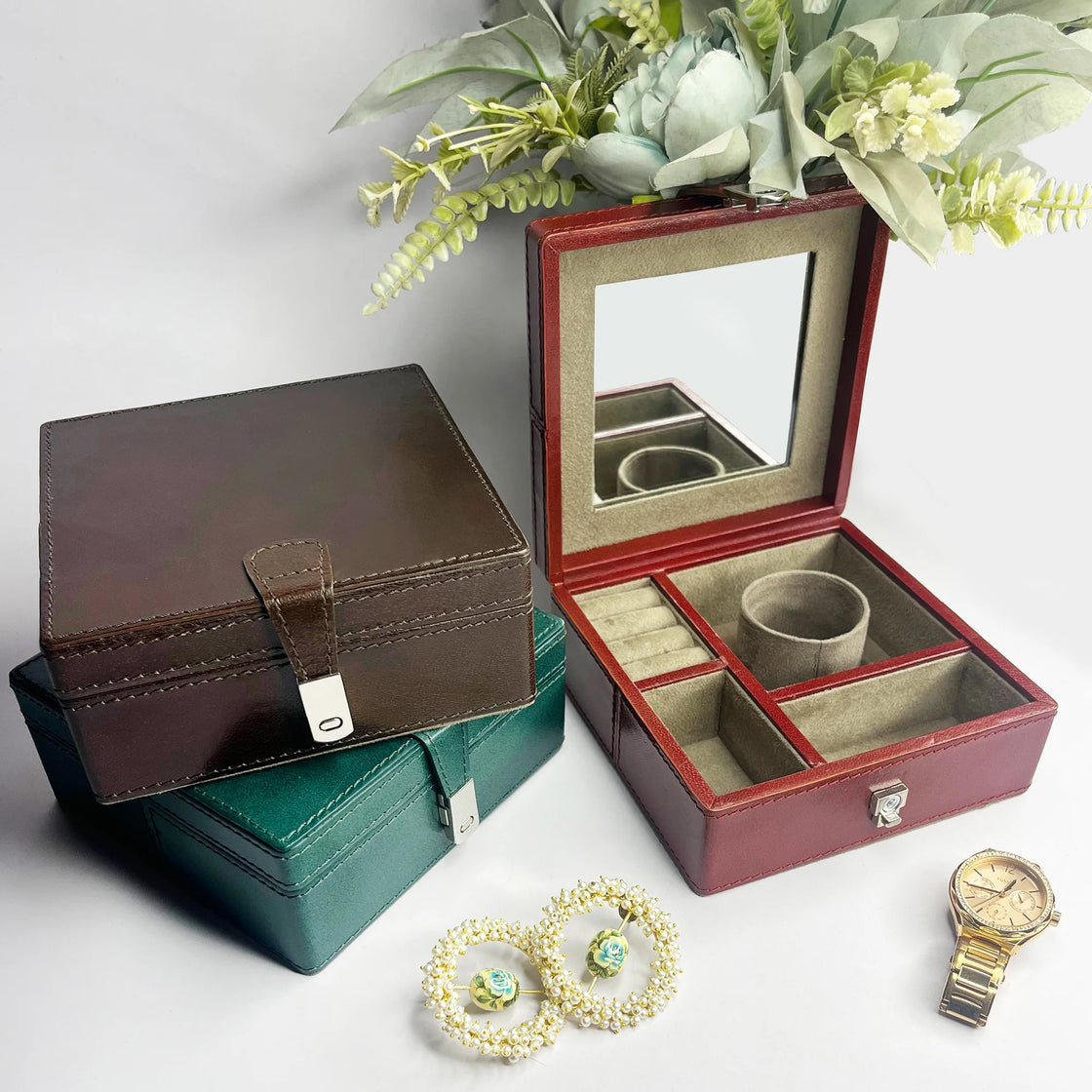 leather jewellery box
