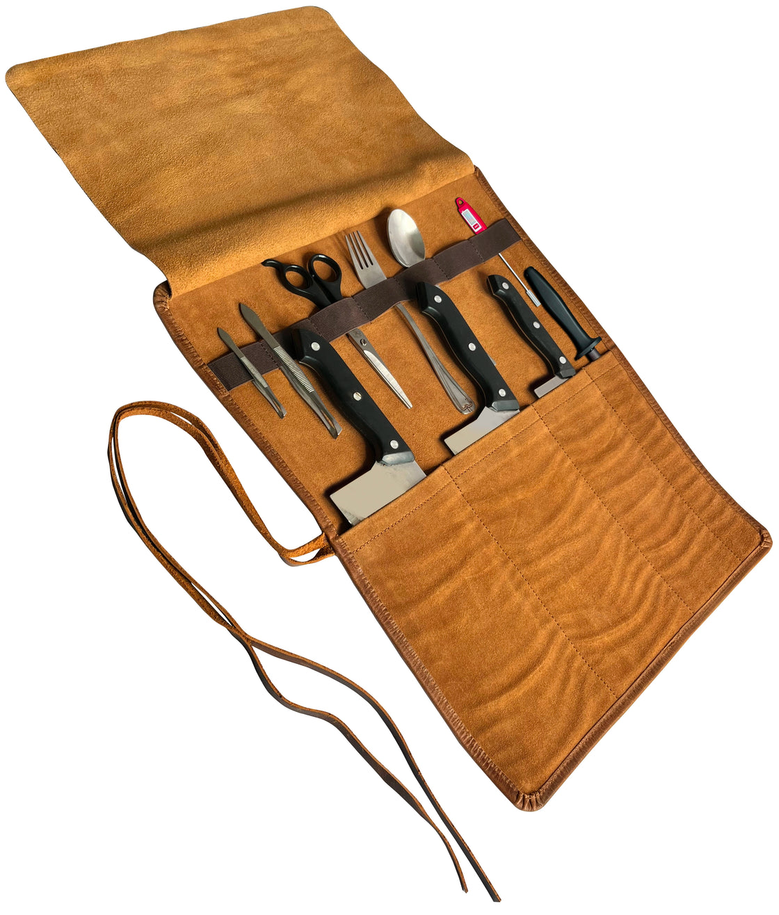 Leather Knife Roll - Chef's Knife Case Holder