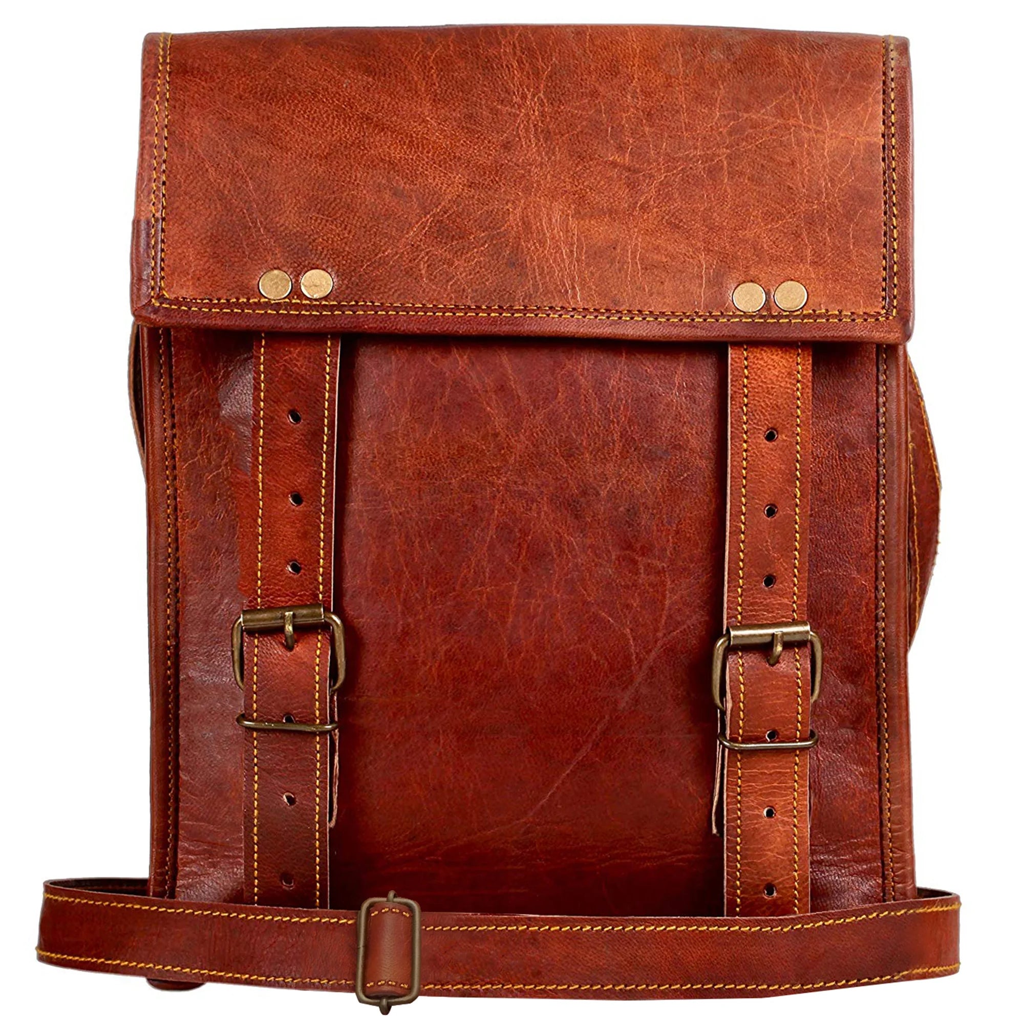 Artisian Leather Messenger Bag Cross-body Laptop Bag Satchel (14 inch) –  Rustic Town