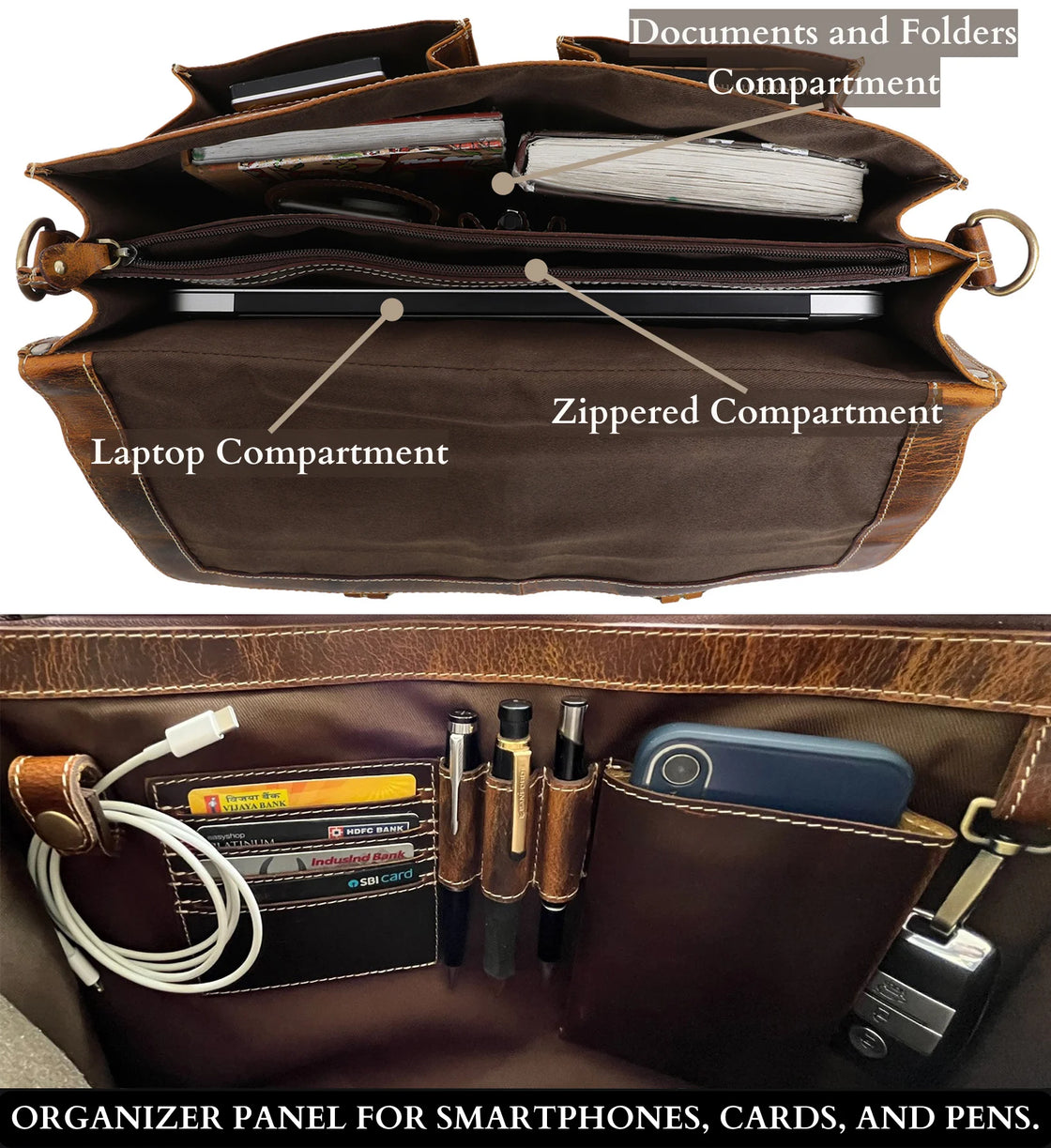 Leather Messenger Handmade Bag Laptop Satchel Office Shoulder Bag