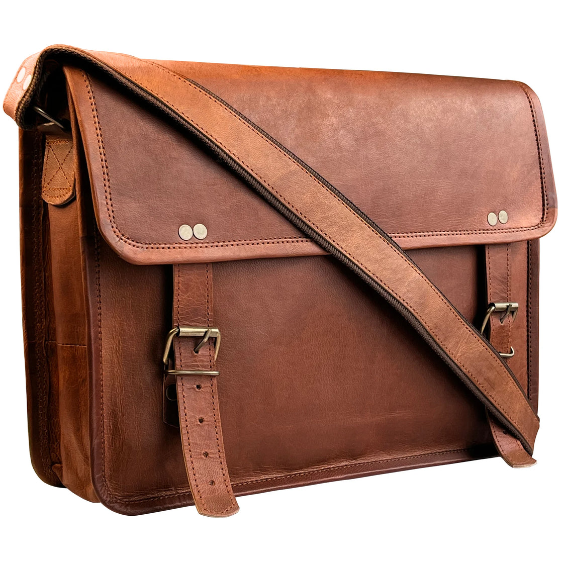 brown laptop bag