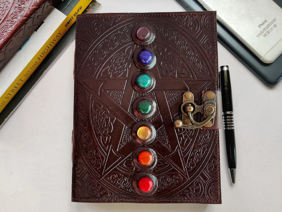 Leather Journal Refillable Lined Deckle Paper Tree of Life Handmade writing  Notebook Diary Leather Bound Daily Notepad for women and men Writing pad
