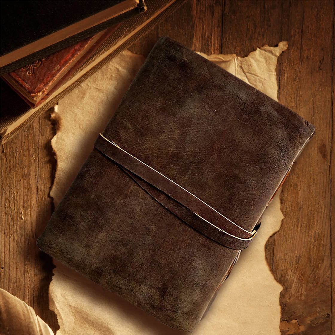 Leather Sketch Book Personalized Leather Journal Blank Book With