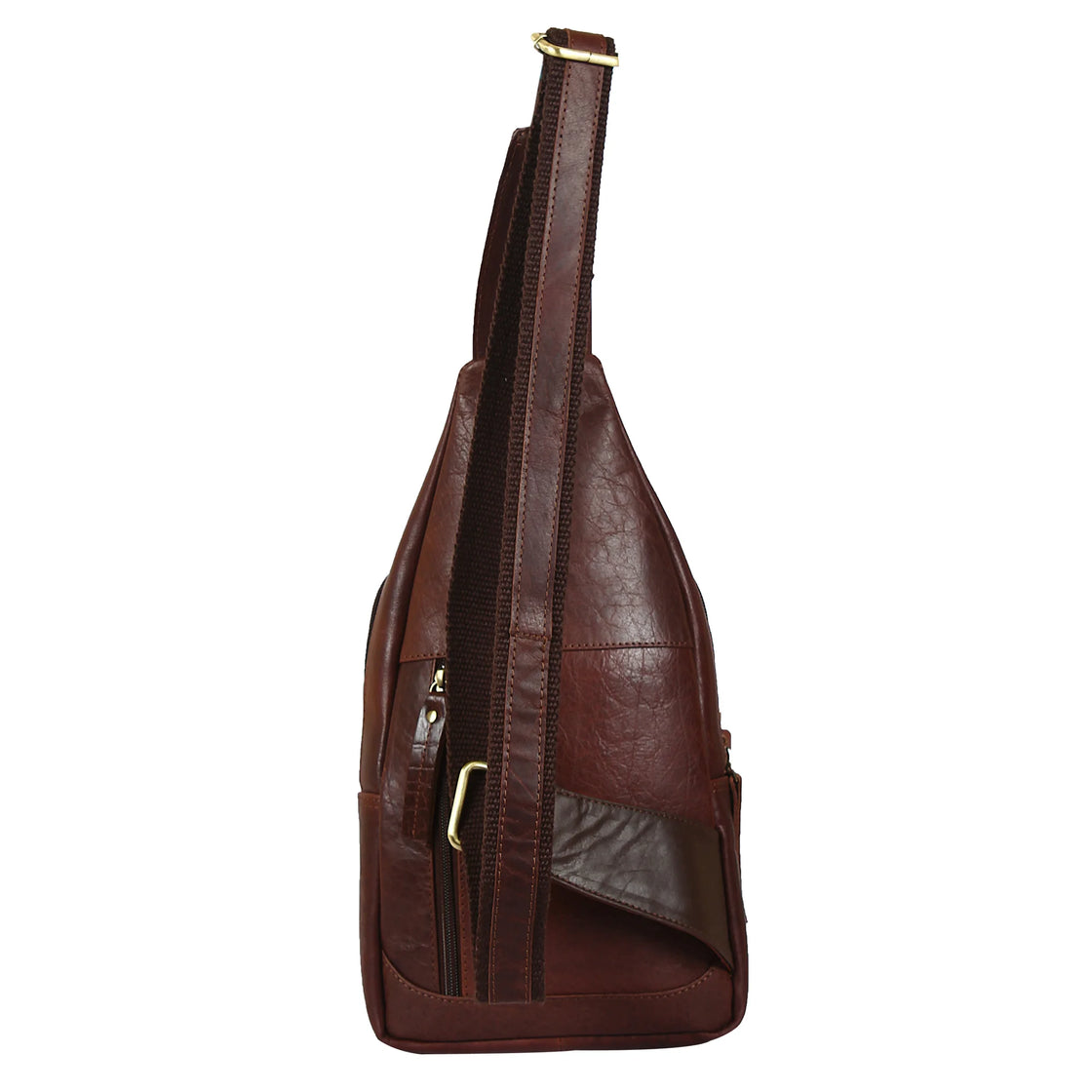 Men's Leather Backpack Sling Bag Crossbody Purse Handbags Chest Shoulder  Travel