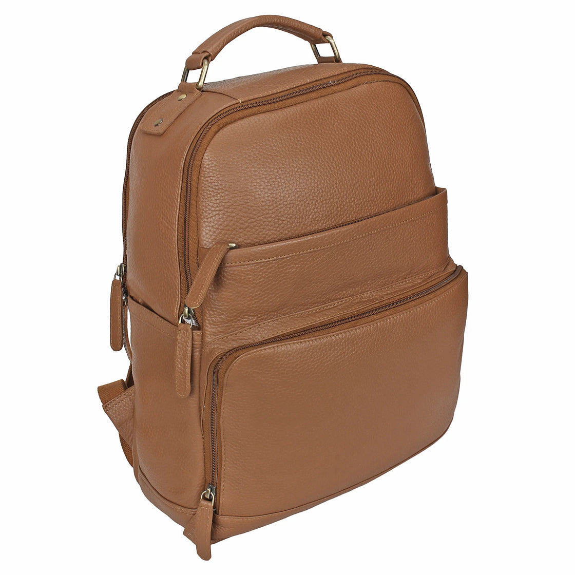 Genuine Leather Men Laptop Bag Travel Leather Backpack