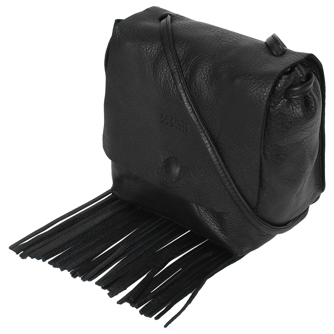 Boho Black Leather Fringe Crossbody Purse -   Leather fringe bag, Fringe  crossbody bag, Black leather fringe bag