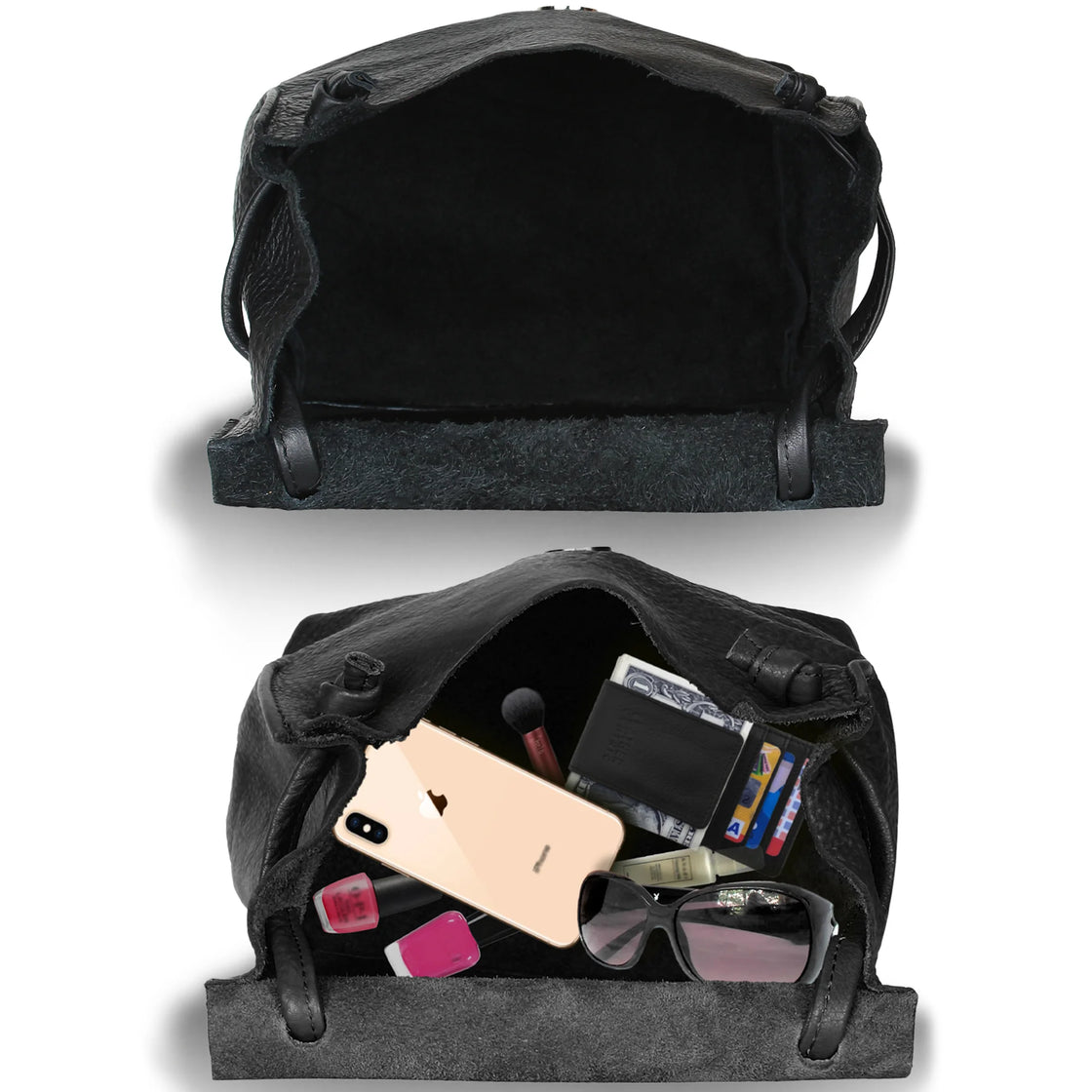 Fringed boho leather handbag, gypsy style bag – Thunder Rose Leather